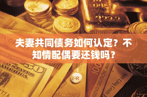 济南夫妻共同债务如何认定？不知情配偶要还钱吗？